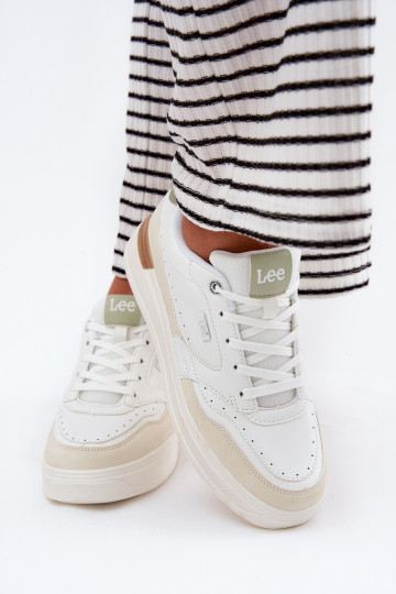 Tênis femininos com plataforma LEE EMMA INOMEN LOIN 50251014.04L bege 2