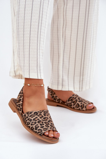 Zazoo 40327 sapatos de couro slip-on com estampa de leopardo 2