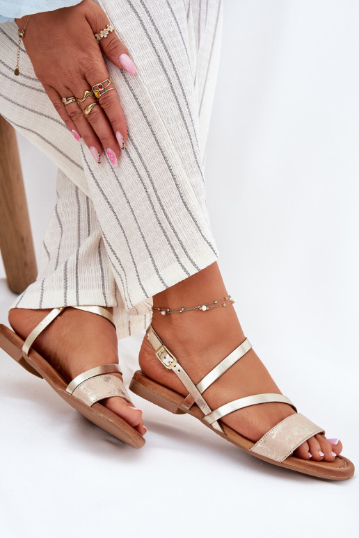 Sandálias femininas Feminino com salto largo Tem que serciejka 06966-25 cor dourada Sandálias femininas Feminino com salto largo Tem que serciejka 06966-25 cor dourada