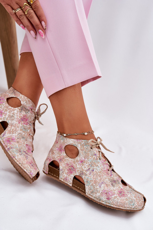 Estampado Pele Botas Tem que serciejka 03426-48 bege Estampado Pele Botas Tem que serciejka 03426-48 bege