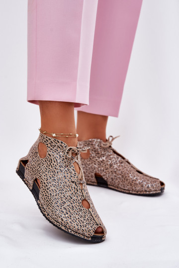 Botins de couro estampados Tai turiciejka 03426-49 com estampas de pele de leopardo 2