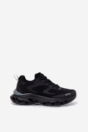 Tênis masculinos esportivos com plataforma Big Star RR174022 Hi-Poly System na cor preta 2