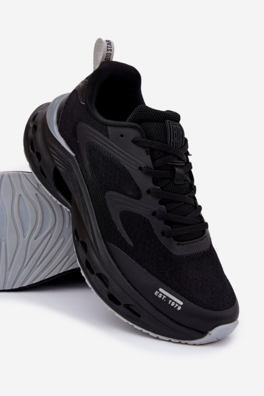 tênis Tem que sercho com uma plataforma Big Star RR174022 Hi-Poly System cor preta