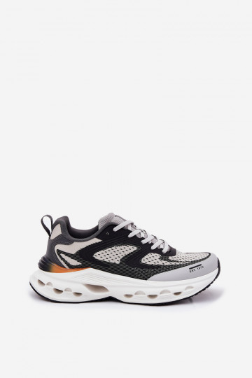 Tênis masculinos esportivos com plataforma Big Star RR174023 Hi-Poly System na cor cinza 2