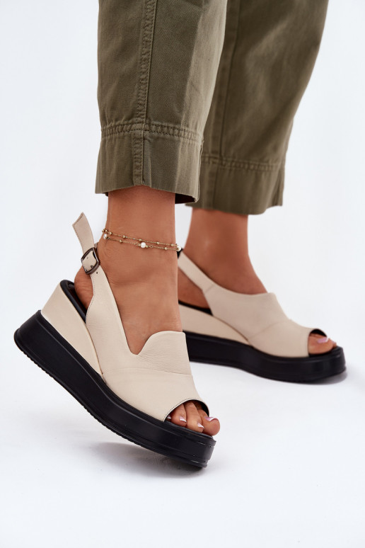 Pele Feminino Sandálias plataforma Artiker 54C0401 bege Pele Feminino Sandálias plataforma Artiker 54C0401 bege