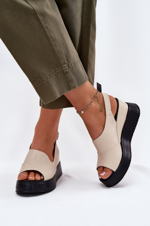 Pele Feminino Sandálias plataforma Artiker 54C0401 bege Pele Feminino Sandálias plataforma Artiker 54C0401 bege