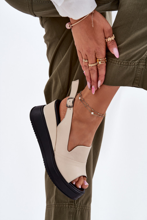 Pele Feminino Sandálias plataforma Artiker 54C0401 bege Pele Feminino Sandálias plataforma Artiker 54C0401 bege