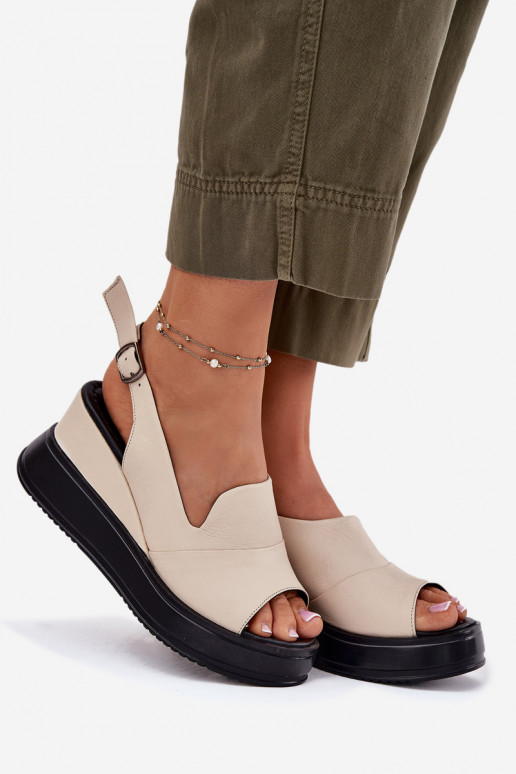 Pele Feminino Sandálias plataforma Artiker 54C0401 bege Pele Feminino Sandálias plataforma Artiker 54C0401 bege
