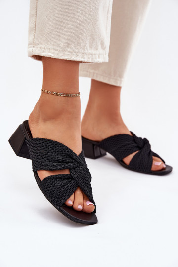 Chinelos femininos Klocke Tem que serciejka 06955-01 cor preta 2