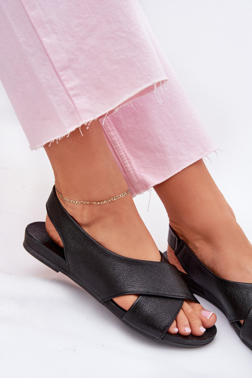 Zazoo 40407 sandálias Pele Feminino cor preta Zazoo 40407 sandálias Pele Feminino cor preta