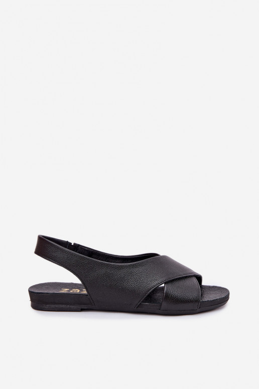 Zazoo 40407 sandálias Pele Feminino cor preta Zazoo 40407 sandálias Pele Feminino cor preta