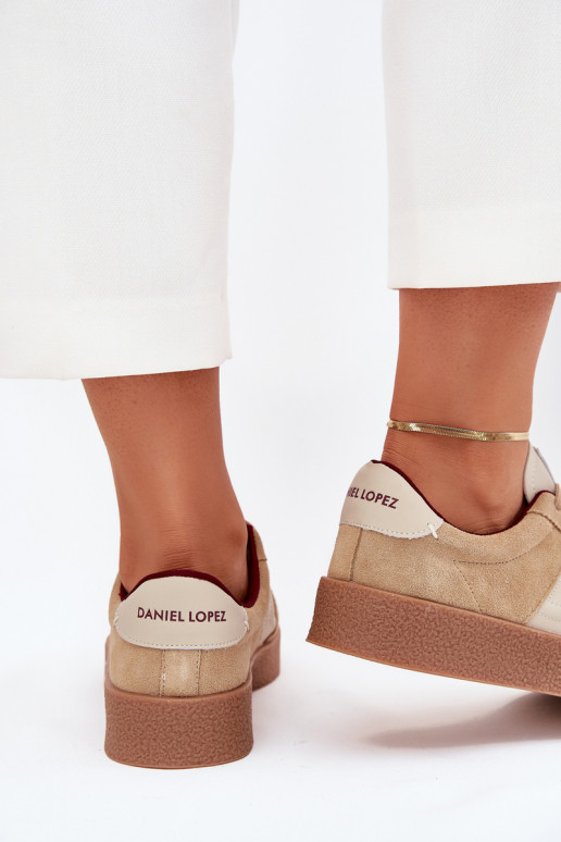 de camurça À modalo de tênis Feminino Daniel Lopez Just Dare SS2D4022 bege de camurça À modalo de tênis Feminino Daniel Lopez Just Dare SS2D4022 bege