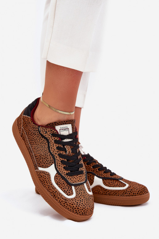 À modalo de tênis Feminino Daniel Lopez Just Dare SS2D4016 cor marrom À modalo de tênis Feminino Daniel Lopez Just Dare SS2D4016 cor marrom