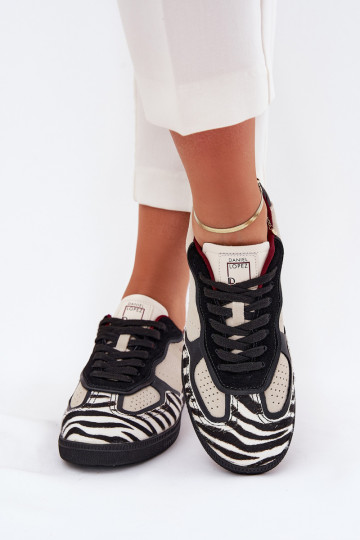 Tênis esportivos femininos Daniel Lopez Just Dare SS2D4015 Zebra na cor areia 2