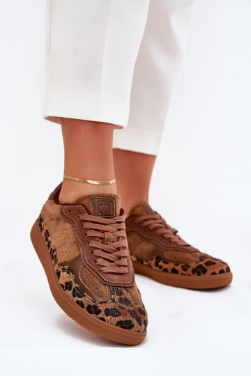 Tênis esportivos femininos Daniel Lopez Just Dare SS2D4017 com estampa de leopardo 2