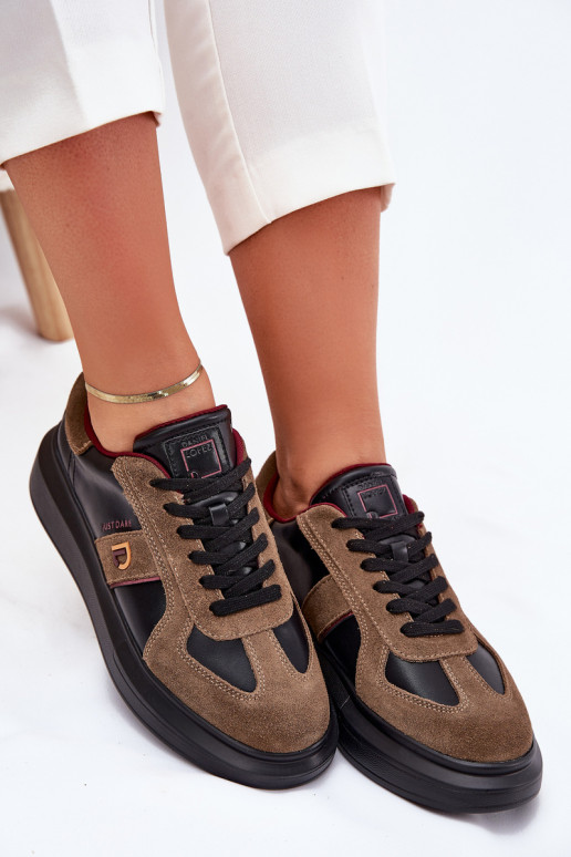 Pele Feminino À modalo de tênis com uma plataforma Daniel Lopez Just Dare SS2D4001 cor preta Pele Feminino À modalo de tênis com uma plataforma Daniel Lopez Just Dare SS2D4001 cor preta