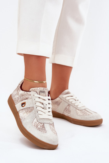 À modalo de tênis Feminino Daniel Lopez Just Dare SS2D4032 Padrão animal bege