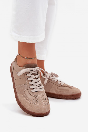 Pele Sapatos femininos Barefoot Zazoo N1277S2 bege