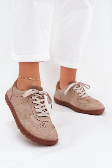 Pele Sapatos femininos Barefoot Zazoo N1277S2 bege 2