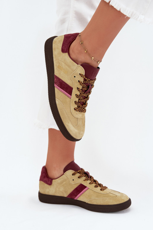 de camurça Baixo À modalo de tênis Feminino Big Star SS274680 HI-POLY SYSTEM Calcário