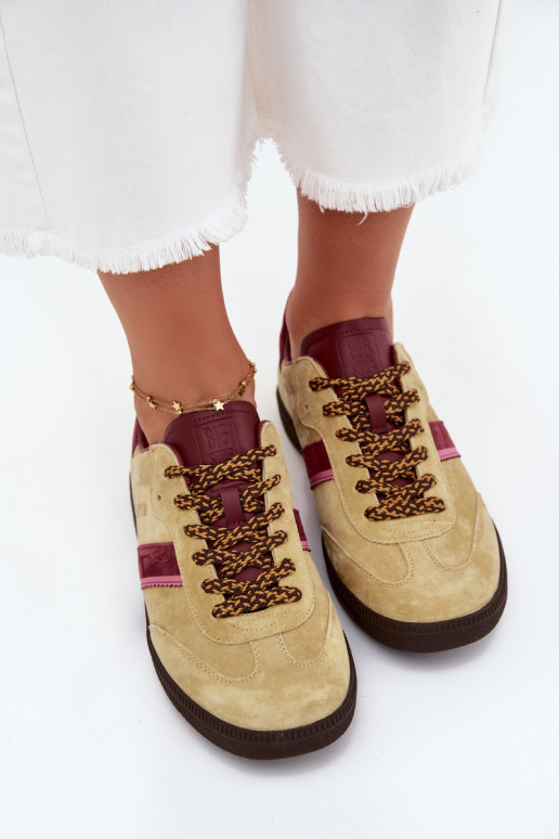 de camurça Baixo À modalo de tênis Feminino Big Star SS274680 HI-POLY SYSTEM Calcário