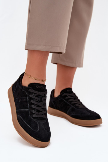 Ténis de camurça femininos Big Star SS274673 HI-POLY SYSTEM, pretos 2