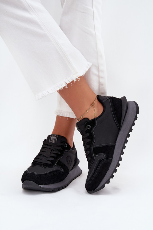 Pele À modalo de tênis Feminino Big Star OO274529 HI-POLY SYSTEM cor preta