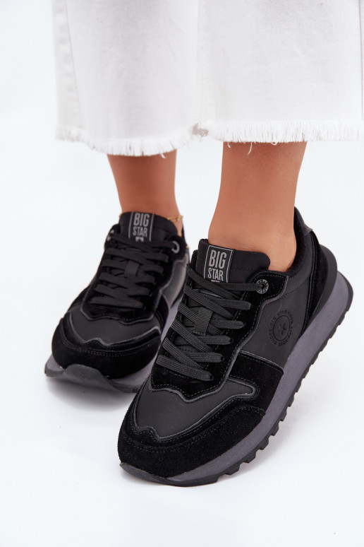 Pele À modalo de tênis Feminino Big Star OO274529 HI-POLY SYSTEM cor preta