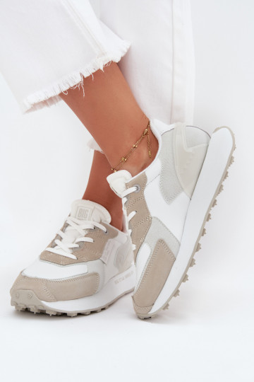 Pele À modalo de tênis Feminino Big Star OO274563 Hi-Poly System cor branca 2