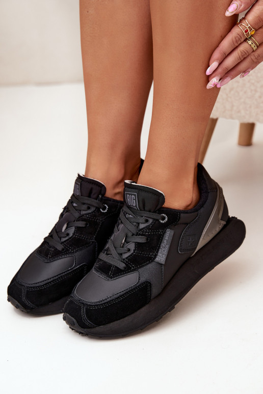 Pele À modalo de tênis Feminino Big Star OO274562 Hi-Poly System cor preta