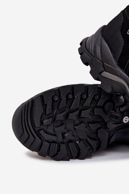 Pele botas de caminhada Tem que sercho Big Star OO17433 HI-POLY SYSTEM cor preta Pele botas de caminhada Tem que sercho Big Star OO17433 HI-POLY SYSTEM cor preta