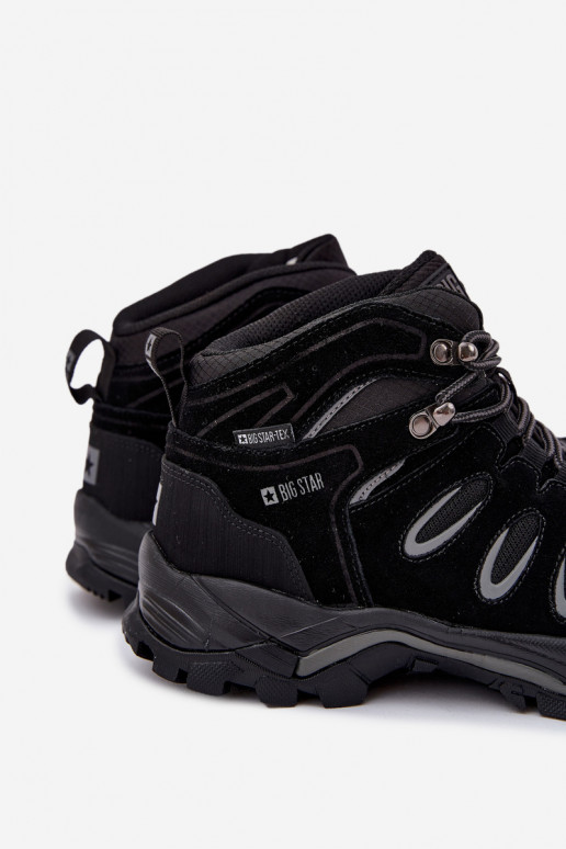 Pele botas de caminhada Tem que sercho Big Star OO17433 HI-POLY SYSTEM cor preta Pele botas de caminhada Tem que sercho Big Star OO17433 HI-POLY SYSTEM cor preta