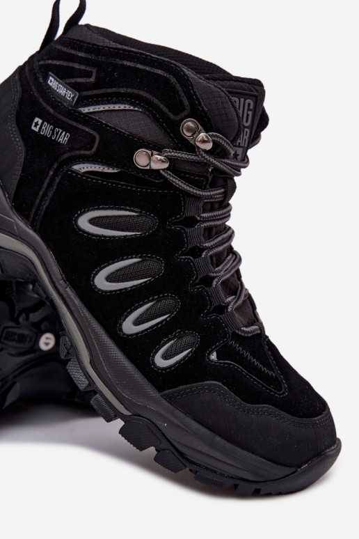 Pele botas de caminhada Tem que sercho Big Star OO17433 HI-POLY SYSTEM cor preta Pele botas de caminhada Tem que sercho Big Star OO17433 HI-POLY SYSTEM cor preta