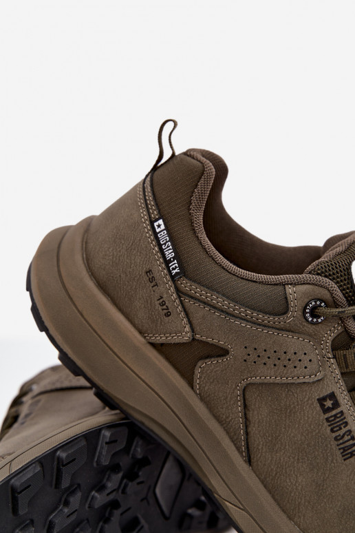 tênis Caminhada Tem que sercho Big Star OO174367 HI-POLY SYSTEM cor cáqui