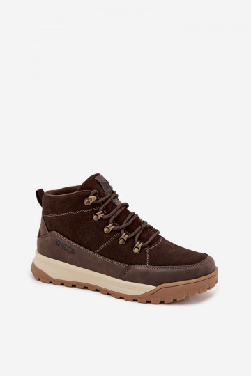 Botas de caminhada em camurça para homens Big Star SS174263 marrons