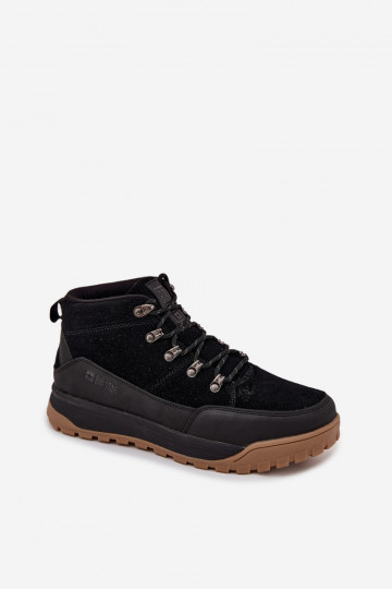 Botas de caminhada em camurça para homens Big Star SS174265 pretas