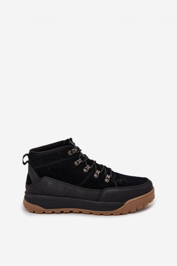 Botas de caminhada em camurça para homens Big Star SS174265 pretas 2