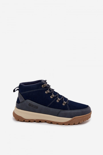 Botas de caminhada em camurça para homens Big Star SS174264 azul-marinho 2