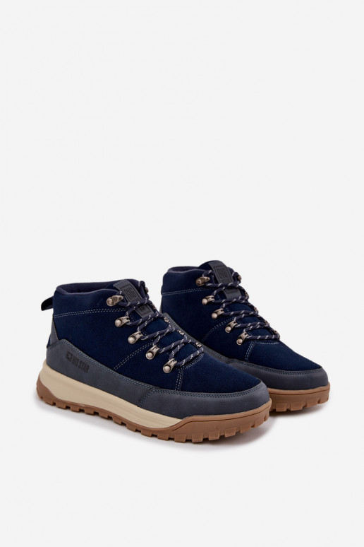 de camurça botas de caminhada Tem que sercho Big Star SS174264 azul escuro de camurça botas de caminhada Tem que sercho Big Star SS174264 azul escuro