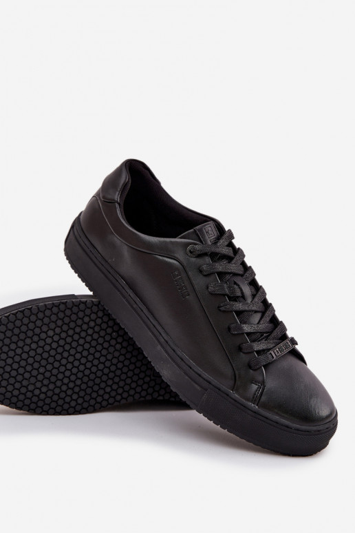 Pele sapatos casuais À modalo de tênis Tem que sercho Big Star SS174121 cor preta