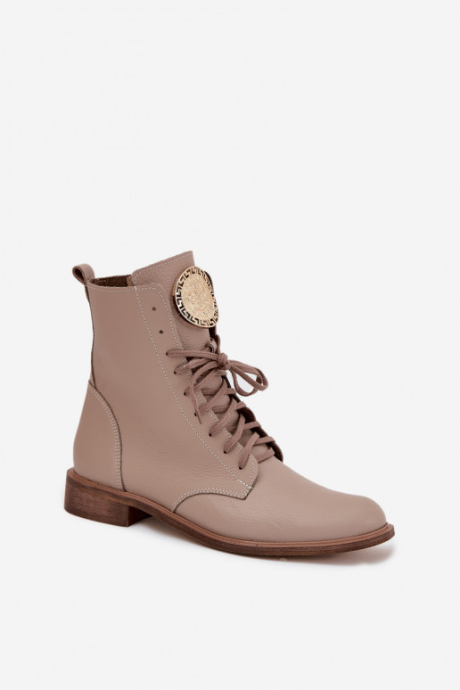 Pele Botas femininas com salto largo Ze cor douradam Detalem Zazoo 3084 bege Pele Botas femininas com salto largo Ze cor douradam Detalem Zazoo 3084 bege