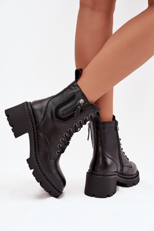 Pele Botas femininas Klocke aquecimento Vinceza 86418 cor preta Pele Botas femininas Klocke aquecimento Vinceza 86418 cor preta