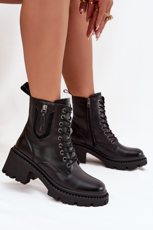 Pele Botas femininas Klocke aquecimento Vinceza 86418 cor preta Pele Botas femininas Klocke aquecimento Vinceza 86418 cor preta