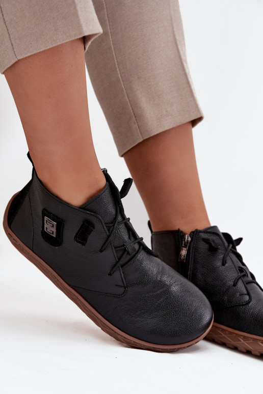 Pele sapato Barefoot Feminino Com decorações Detalem Zazoo 30072 cor preta Pele sapato Barefoot Feminino Com decorações Detalem Zazoo 30072 cor preta