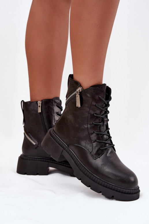 Pele Botins de trabalho Feminino aquecimento Big Star SS274452 cor preta Pele Botins de trabalho Feminino aquecimento Big Star SS274452 cor preta