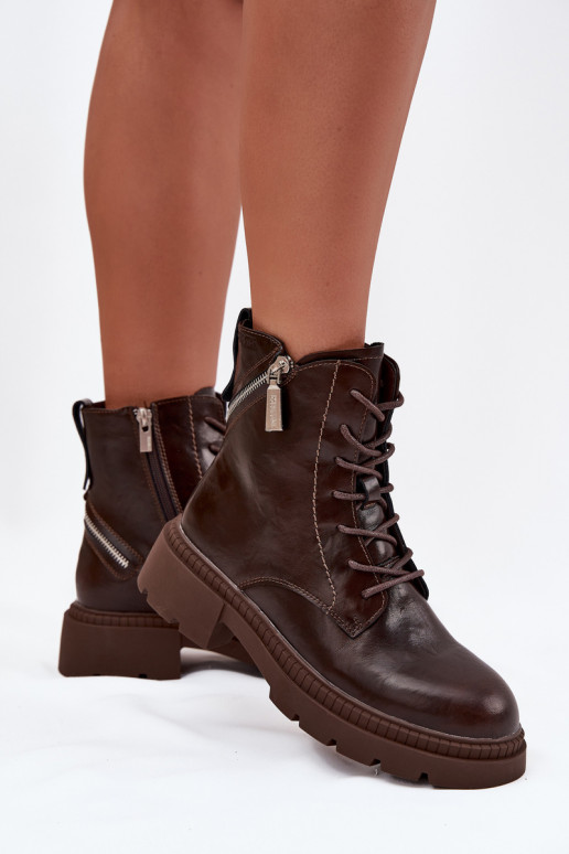 Pele Botins de trabalho Feminino aquecimento Big Star SS274453 cor marrom Pele Botins de trabalho Feminino aquecimento Big Star SS274453 cor marrom