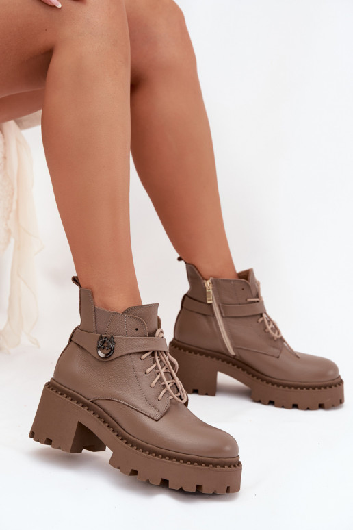 Pele Botas femininas Klocke com salto decorado aquecimento Zazoo 60557 bege Pele Botas femininas Klocke com salto decorado aquecimento Zazoo 60557 bege