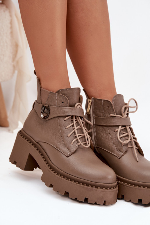 Pele Botas femininas Klocke com salto decorado aquecimento Zazoo 60557 bege Pele Botas femininas Klocke com salto decorado aquecimento Zazoo 60557 bege