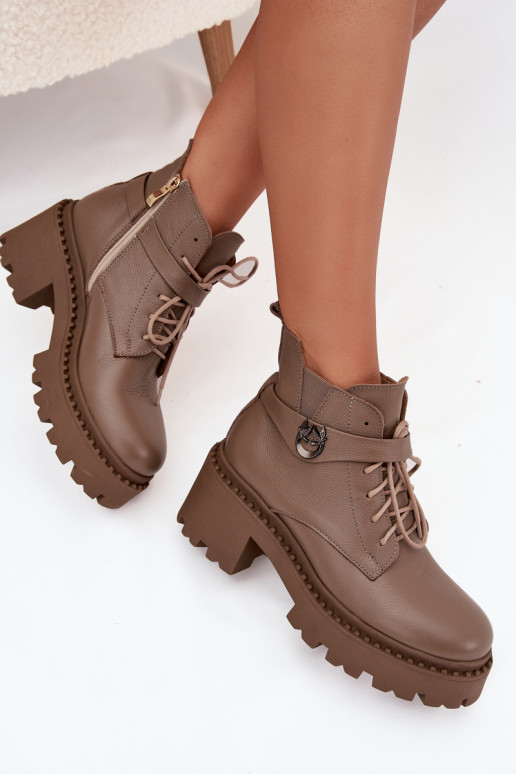 Pele Botas femininas Klocke com salto decorado aquecimento Zazoo 60557 bege Pele Botas femininas Klocke com salto decorado aquecimento Zazoo 60557 bege