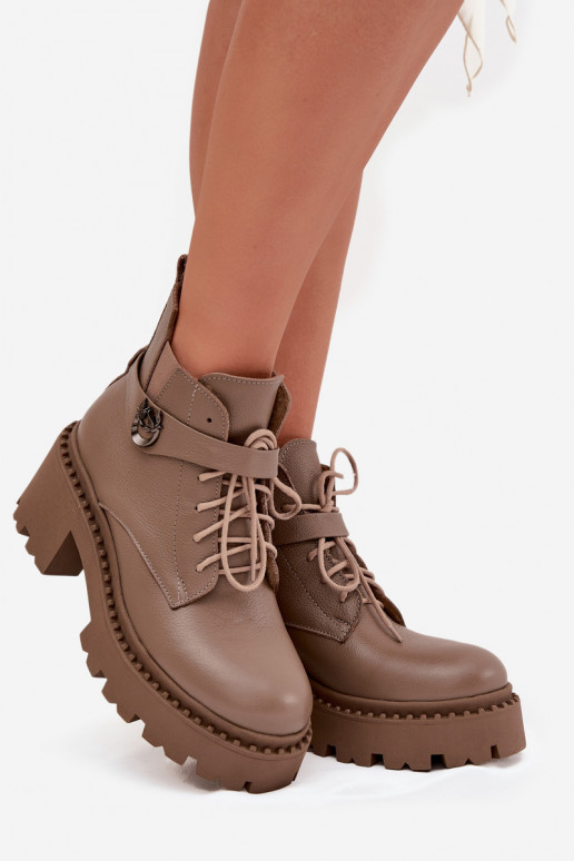 Pele Botas femininas Klocke com salto decorado aquecimento Zazoo 60557 bege Pele Botas femininas Klocke com salto decorado aquecimento Zazoo 60557 bege
